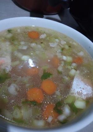 Foto resep Sup salmon super simple