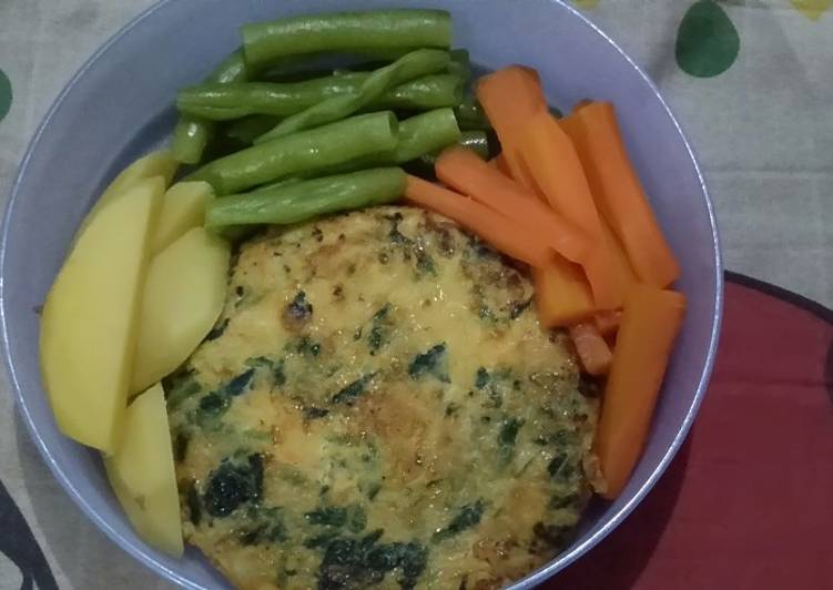 Vegetable chicken patty