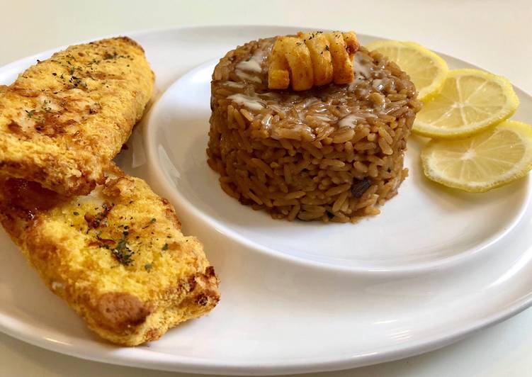 فيليه سمك مع ارز صياديه