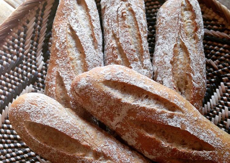 Easiest Way to Cook Delicious Rustic Mini Baguettes