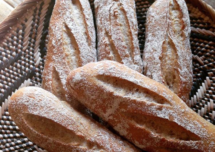 Recipe of Award-winning Rustic Mini Baguettes