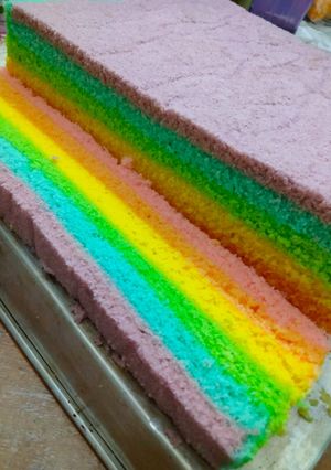 Foto resep 125. Bolu Kukus Rainbow