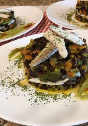 Foto di Insalata estiva di orata 💛 verdure e riso venere