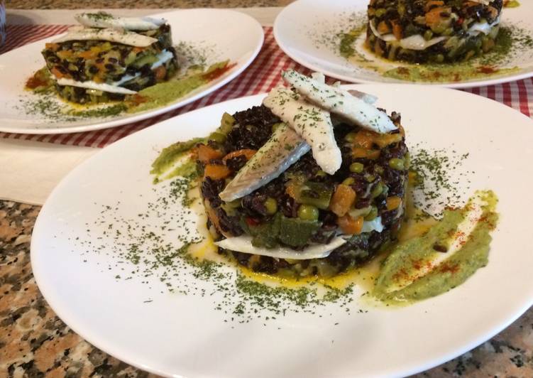 Insalata estiva di orata 💛 verdure e riso venere