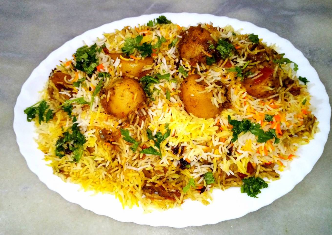 Aloo dum biryani