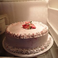 A picture of Simple vanilla cake.