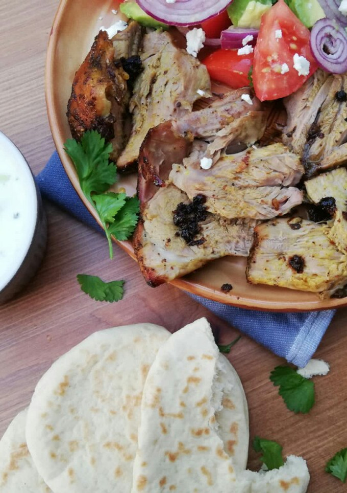 Una foto de Cordero asado al estilo marroquí
