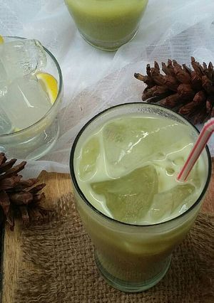 Foto resep Matcha milk tea #pr_recookminumandingin