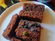 A picture of sooji chocolate cake