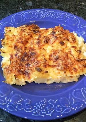 Una foto de Coliflor al horno gratinada