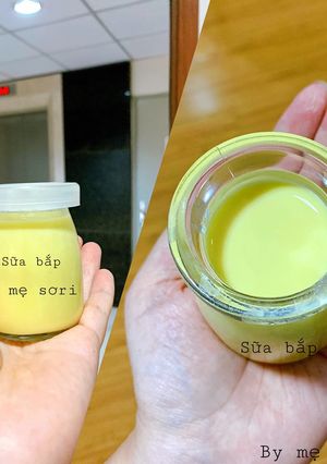 Hình của món Sữa bắp và bánh bắp.