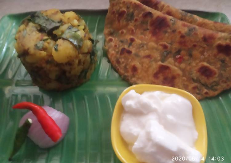 Palak parantha