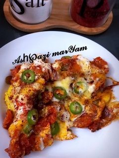 عکسی از دستور املت گوجه کبابی🍅