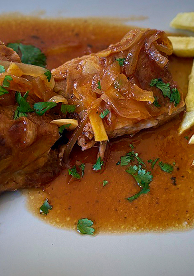 Una foto de Costillar de cerdo estilo Thai