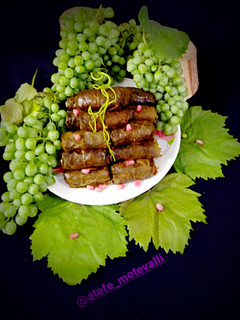عکسی از دستور دلمه برگ مو