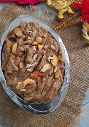 A picture of Pearl millet halwa.