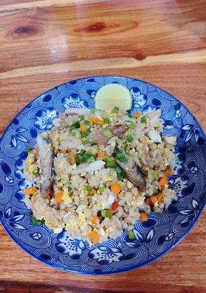 รูปของ ข้าวผัดกะปิปลาทูทอด