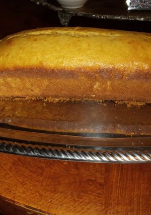 Una foto de Budín de limón esponjoso