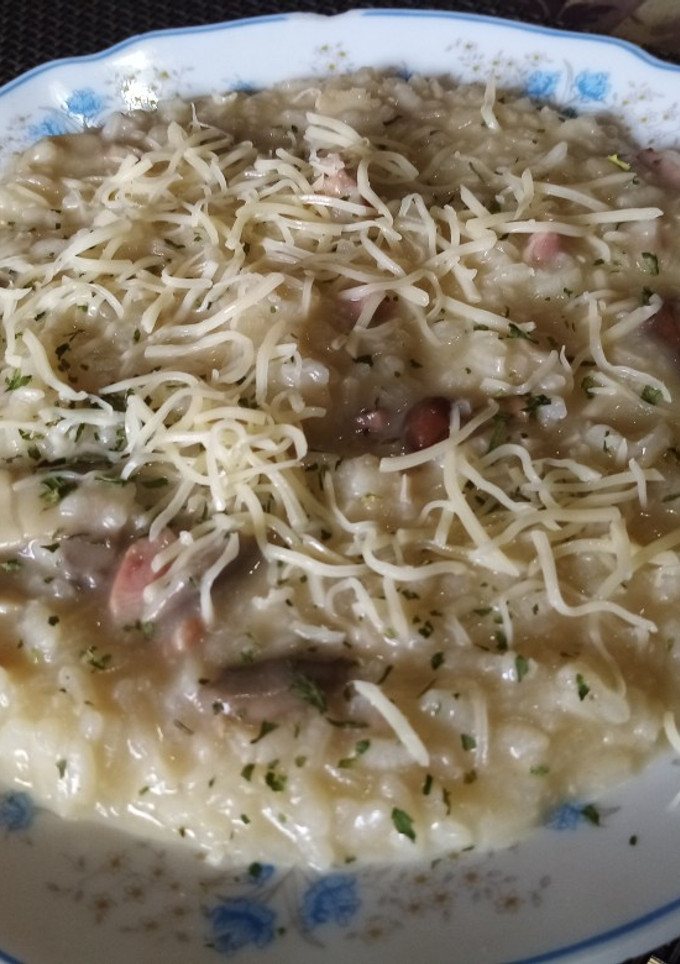 Una foto de Risotto con setas y bacon en 25 minutos