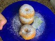 Una foto de glaseado para rosquita
