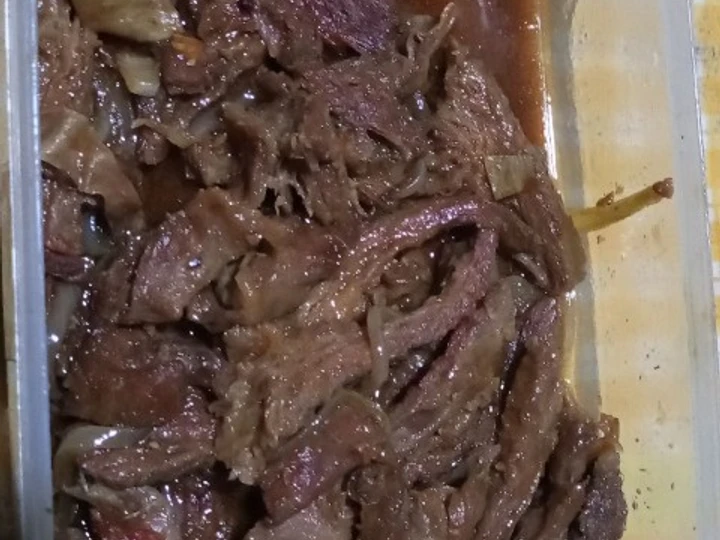 Langkah Mudah untuk Menyiapkan Resep Sapi lada hitam sederhana Anti Ribet, Lezat Sekali