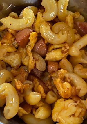 Foto resep Bekal sekolah macaroni sosis telur