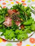 Ensalada Fresca con Lechuga, Quinua y Jamón!!