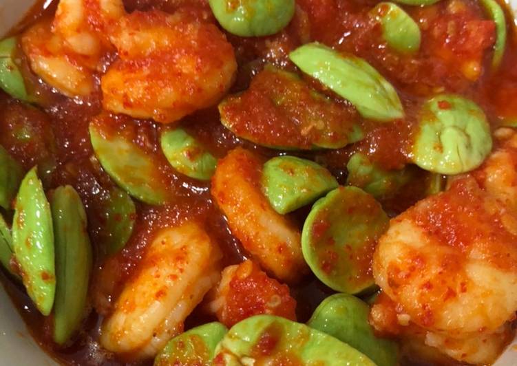 Sambal udang pete irit bahan