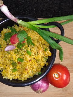 A picture of Paneer Bhurji Rice.