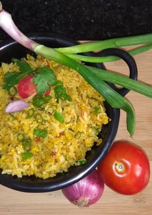 A picture of Paneer Bhurji Rice.