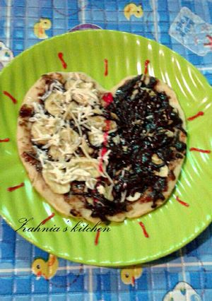Foto resep Choco banana pizza