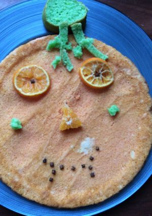Une photo de Gâteau citrouille pour Halloween