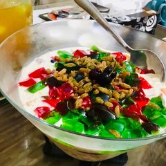 A picture of Seasonal creamy fruit salad.