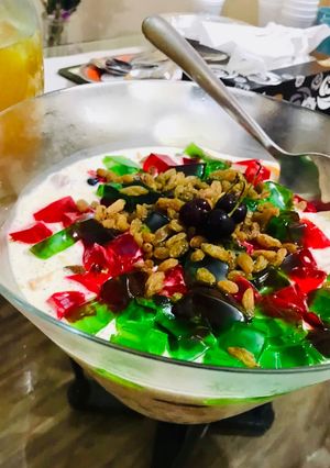 A picture of Seasonal creamy fruit salad.