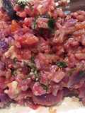 Purple Cabbage Rice with Tahini Sauce!