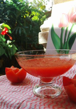 Foto resep Tomat rebus penyet