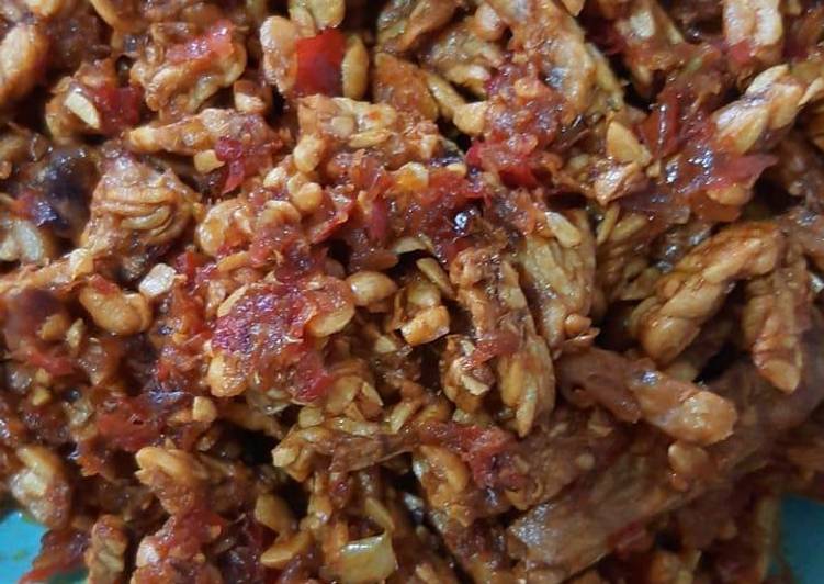 Orek tempe pedas manis