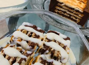 Foto resep Puding coklat mocca lapis biskuit + vla susu keju