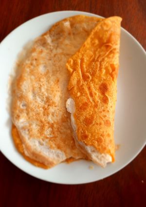 A picture of Chapati Egg wrap.