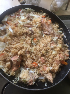 Una foto de Arroz con pollo