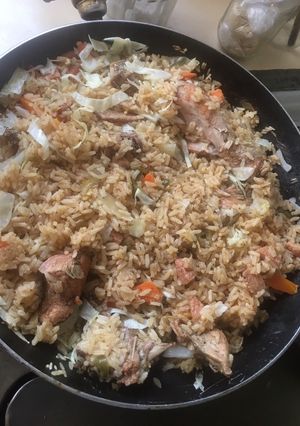 Una foto de Arroz con pollo