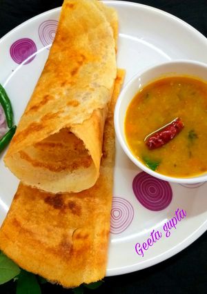 इंस्टेंट क्रिस्पी रवा मसाला डोसा (instant crispy rava masala dosa recipe in Hindi) रेसिपी मुख्य फोटो