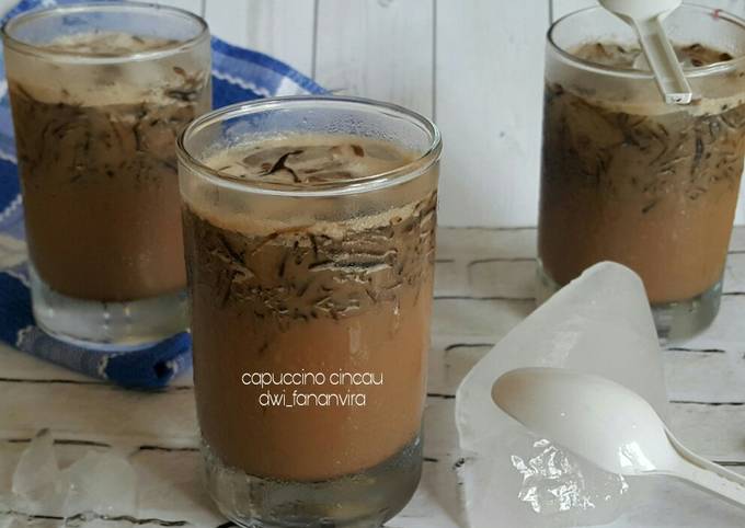 Langkah Mudah untuk Menyiapkan 21. Cappucino Cincau homemade #kamismanis yang Lezat