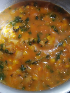 A picture of Split chick pea chana dal curry.
