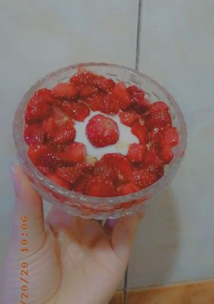 صورة لوصفة كنافة بالفراولة 😋