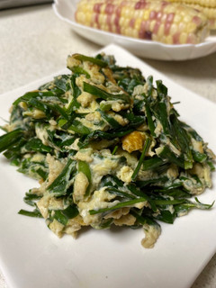 塔香韭菜炒蛋 的食譜成品照片