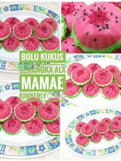 Foto resep Bolu Kukus Semangka Viral