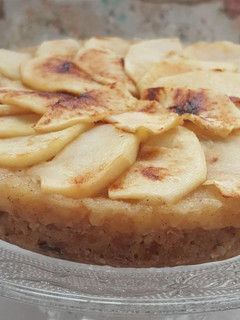 Una foto de Tarta Vegana de manzana (sin azúcar y sin harinas)