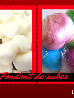 Una foto de Falso fondant de nubes