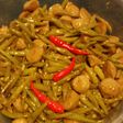Tumis buncis dgn bakso sapi